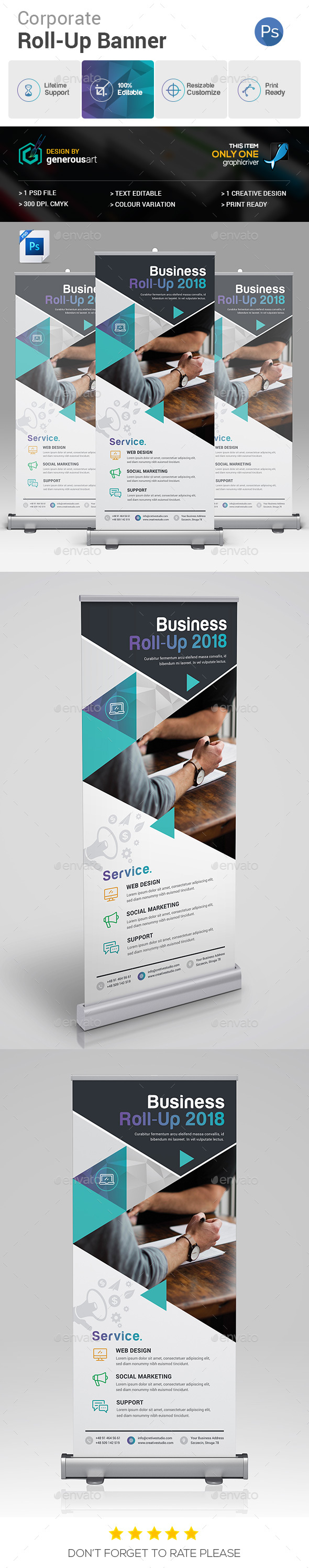 Roll-Up Banner - Signage Print Templates