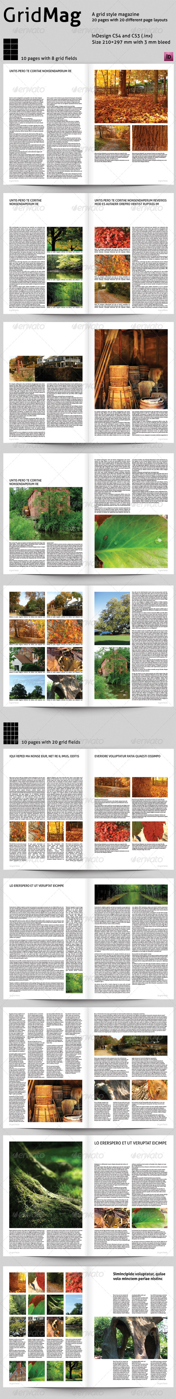 Grid Mag - A Grid Style Magazine - Magazines Print Templates