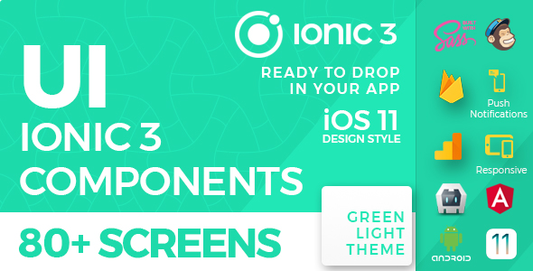 CodeCanyon Ionic 3 UI Theme Template App iOS 11 style Green Light 20884976 CodeCanyon Ionic 3 UI Theme Template App iOS 11 style Green Light 20884976