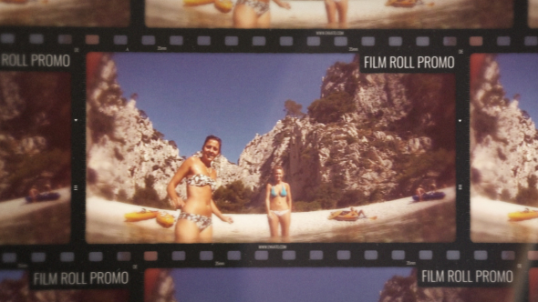 Film Roll Promo Video Displays template preview