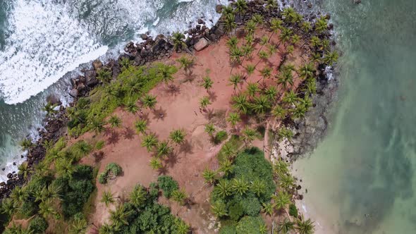 Footage of the Coconut Tree Hill in Mirissa, the Western Province of Sri Lanka