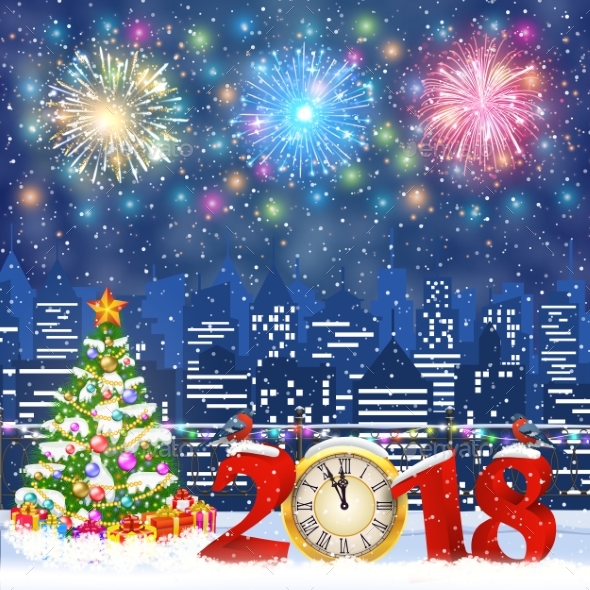 Christmas Winter Cityscape - Christmas Seasons/Holidays