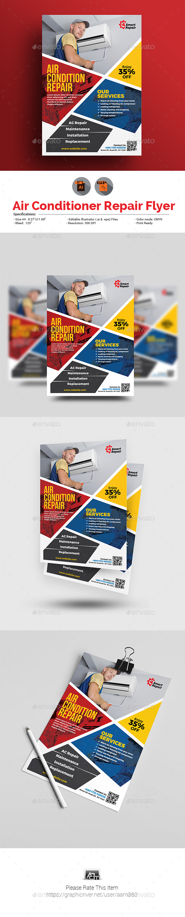 GraphicRiver Repair Service Flyer Template 20885865 GraphicRiver Repair Service Flyer Template 20885865