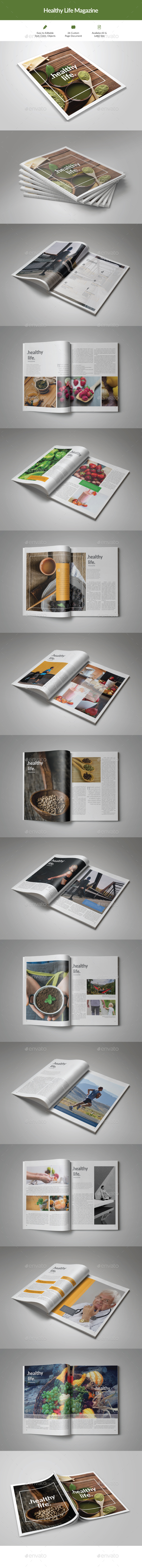 GraphicRiver Healthy Life Magazine 20828291 GraphicRiver Healthy Life Magazine 20828291