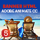 Explore Dream Travel Banner Ad HTML5 Animate CC