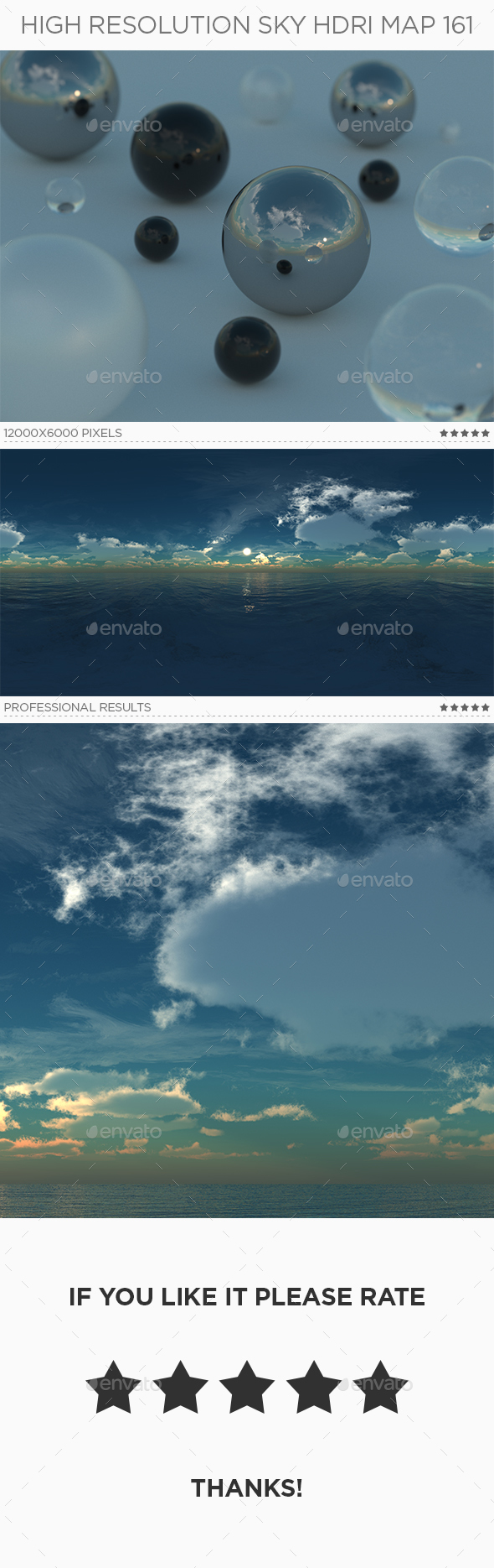 High Resolution Sky HDRi Map 161 - 3DOcean Item for Sale