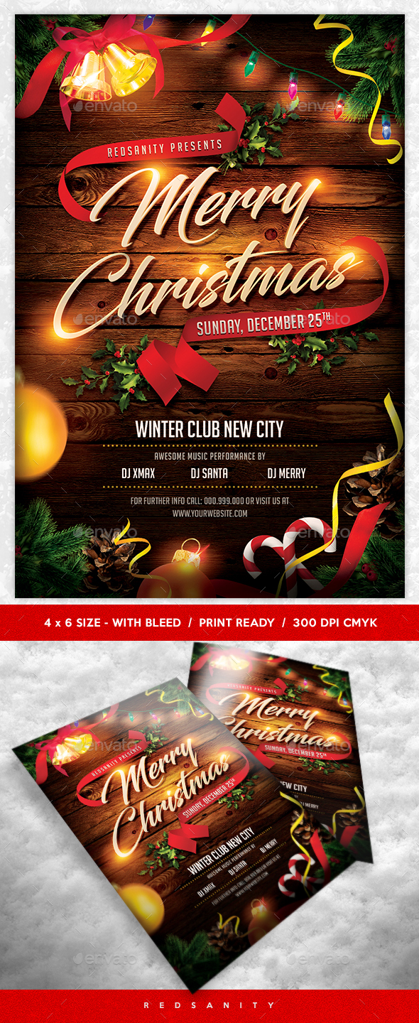 Christmas Flyer - Clubs & Parties Events