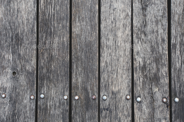 wooden fence panels close up