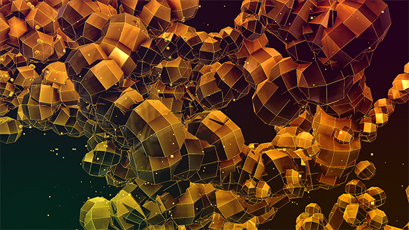 Futuristic Abstract Background Yellow