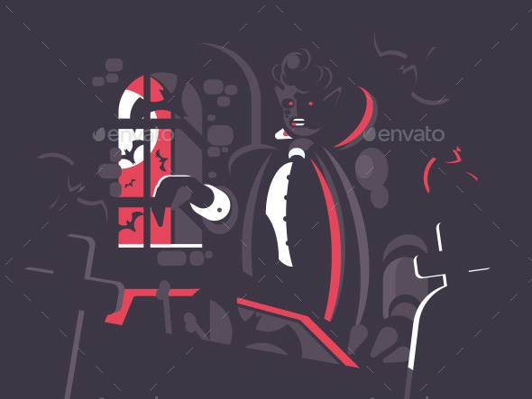 Dracula Cartoon Character - Monsters Characters