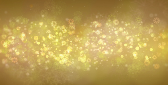 Gold Snowflakes Background