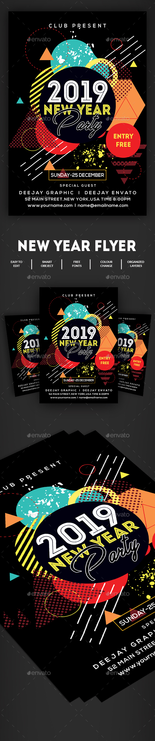 GraphicRiver New Year Flyer 20889195