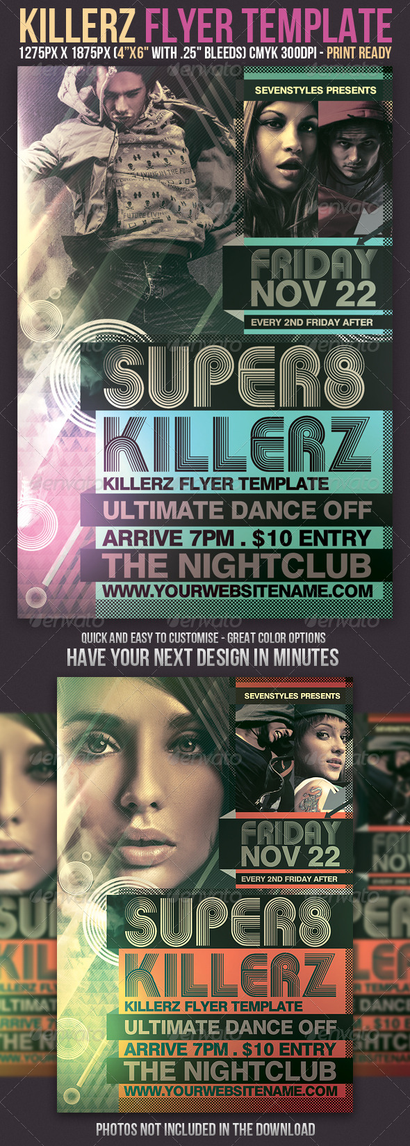 Killerz Flyer Template - Clubs & Parties Events