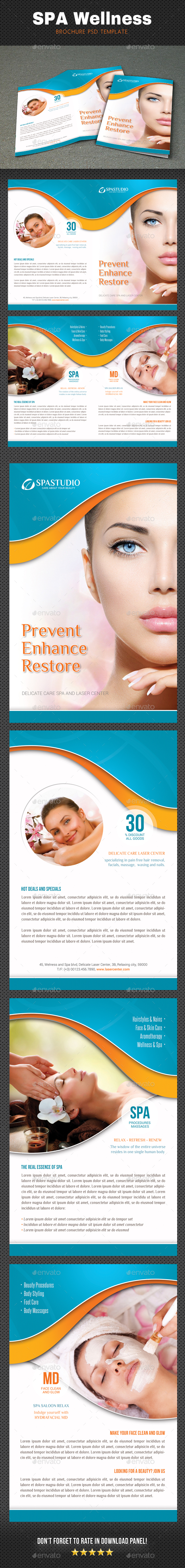 Spa Wellness Brochure 3 - Brochures Print Templates