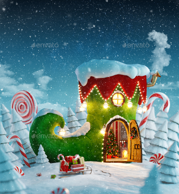 Amazing fairy house - Stock Photo - Images