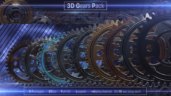 3D Gears Pack