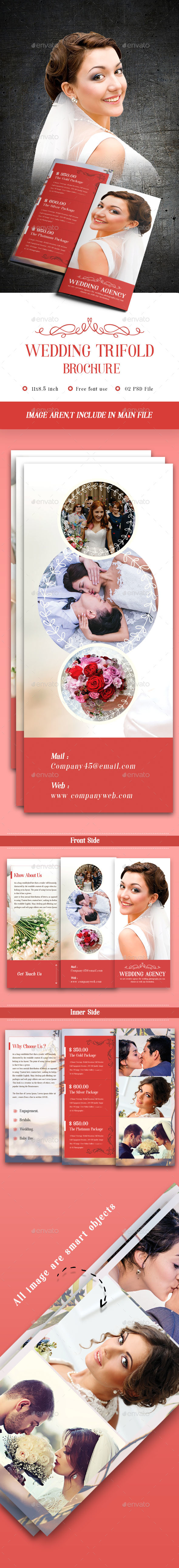 Wedding Photography Trifold - Brochures Print Templates