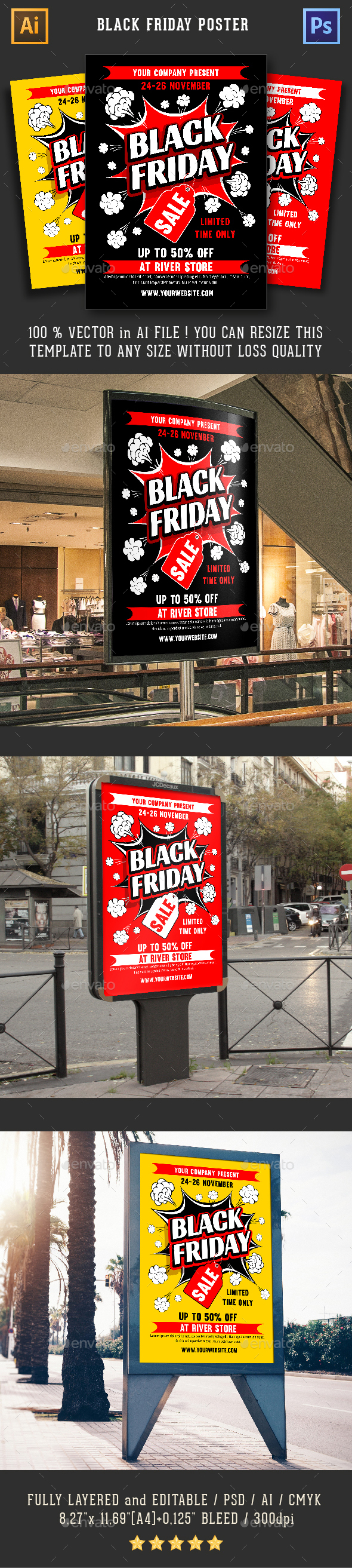 GraphicRiver Black Friday Sale Poster Template 20892556