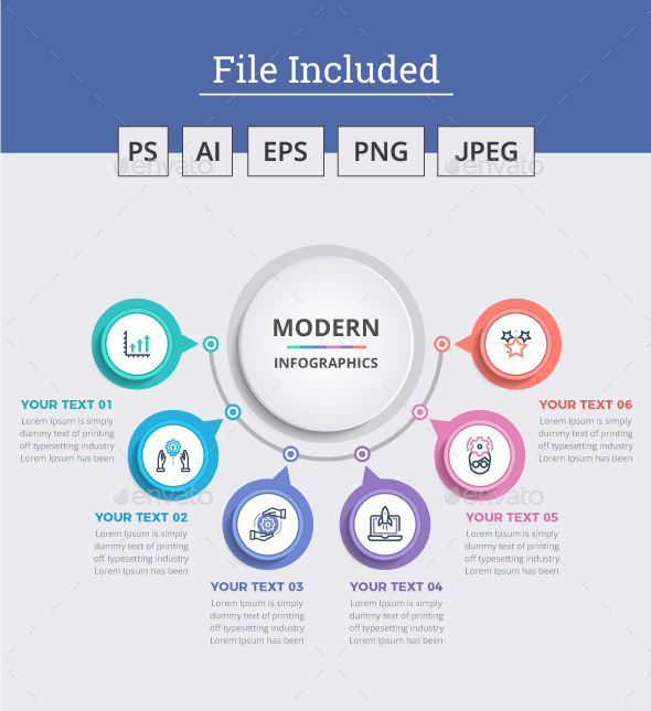 Simple Modern Circle Infographics