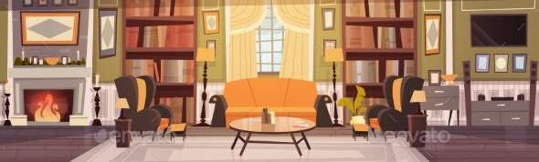 Cozy Living Room Interior Design With Furniture - Man-made Objects Objects