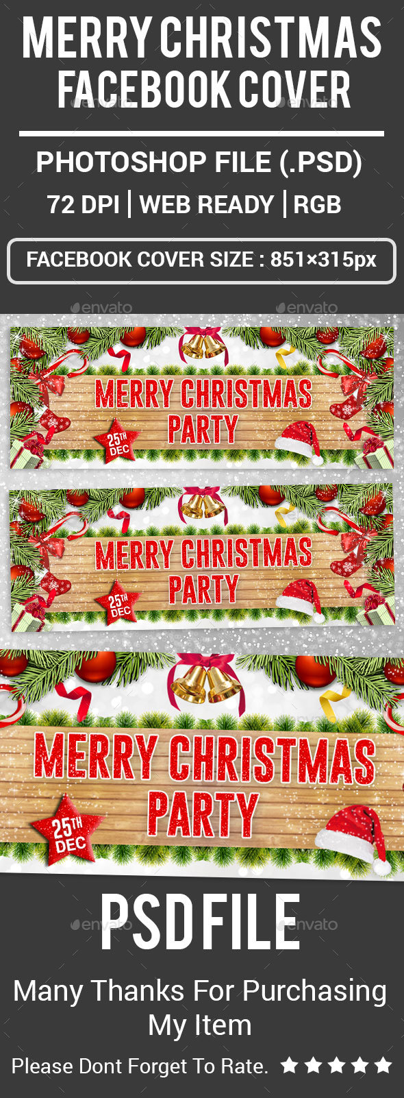 Merry Christmas Facebook Cover - Facebook Timeline Covers Social Media