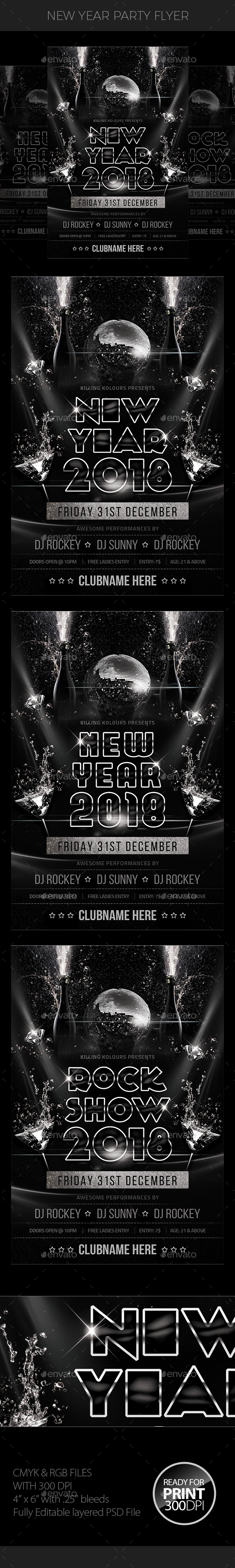 New Year Party Flyer - Clubs & Parties Events
