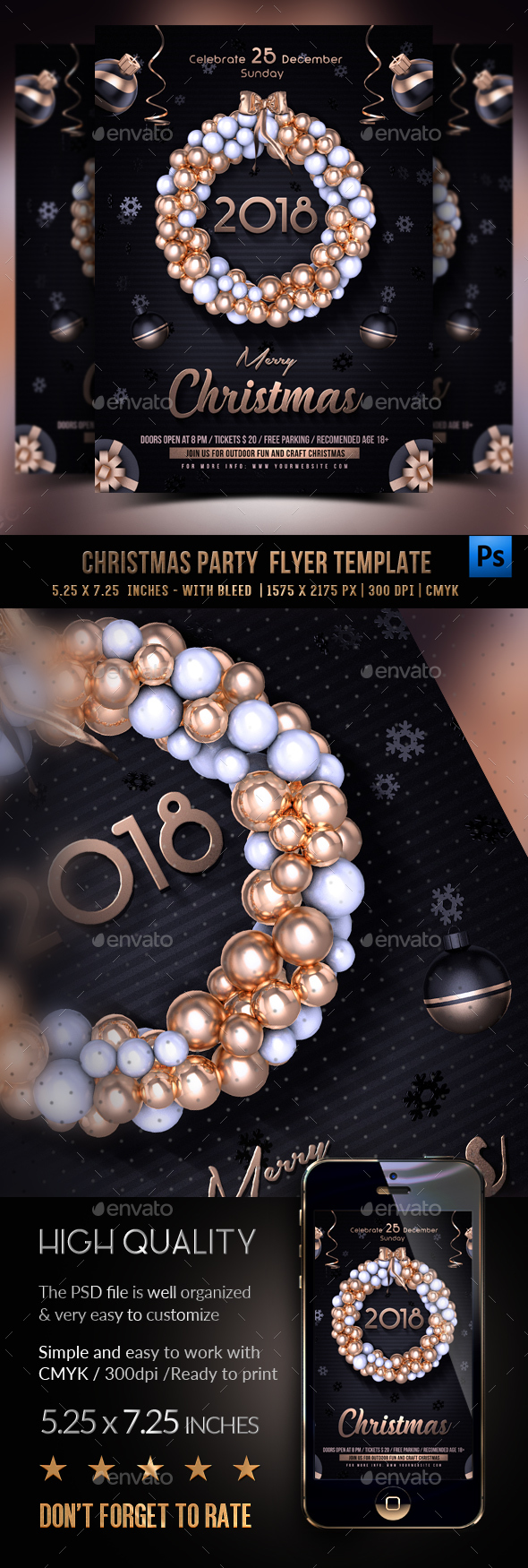 Merry Christmas Flyer Template