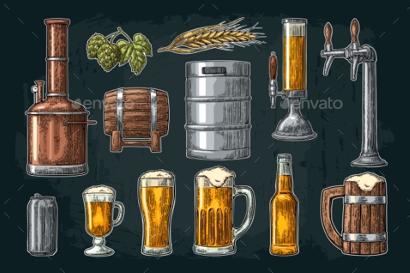 Beer Set - Food Objects