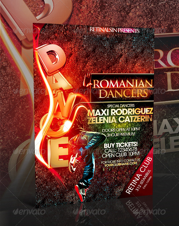 Dance Flyer - Clubs & Parties Events