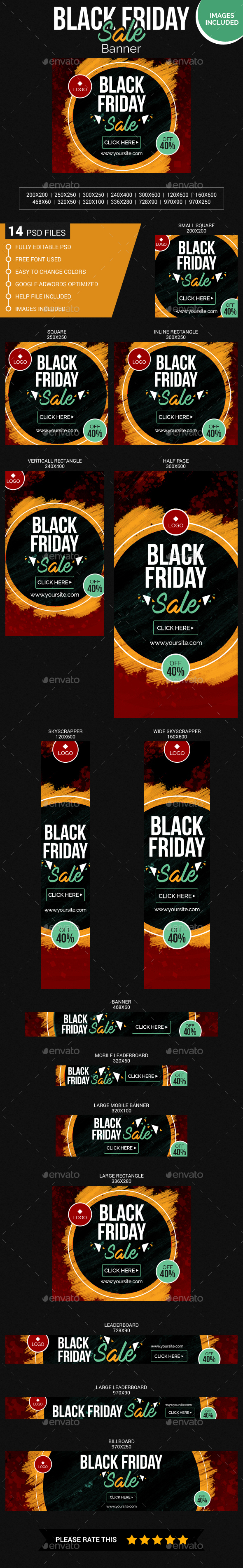 Black Friday Sale Banner - Banners & Ads Web Elements