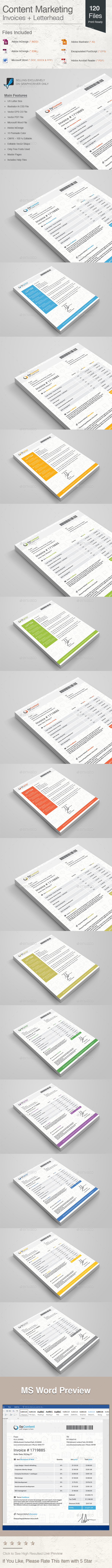 GraphicRiver Content Marketing Invoices & Letterhead 20895566 GraphicRiver Content Marketing Invoices & Letterhead 20895566