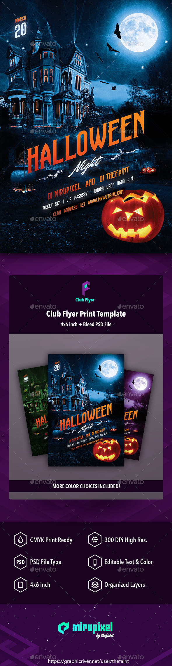 Club Flyer: Halloween Night - Clubs & Parties Events