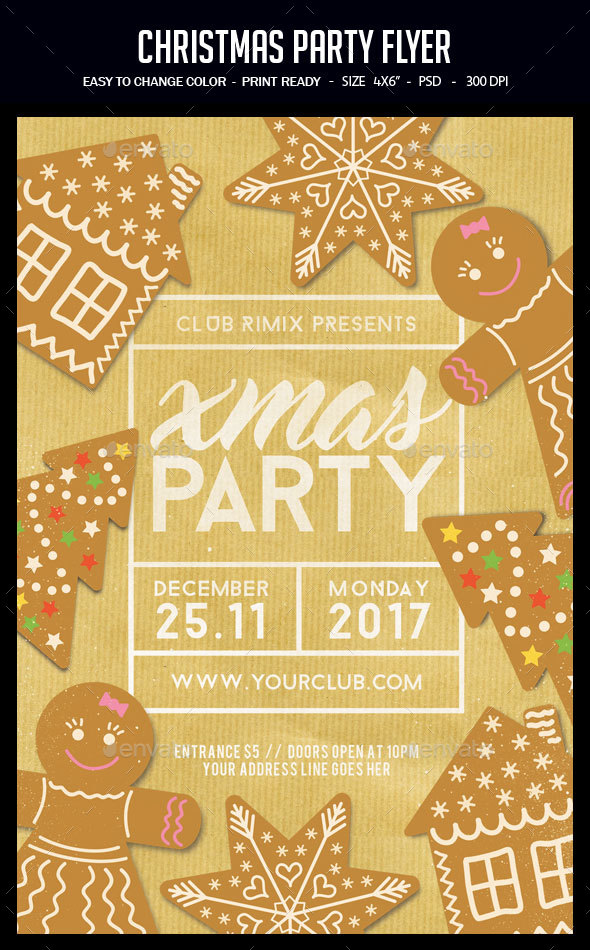 GraphicRiver Christmas Party Flyer 20897138
