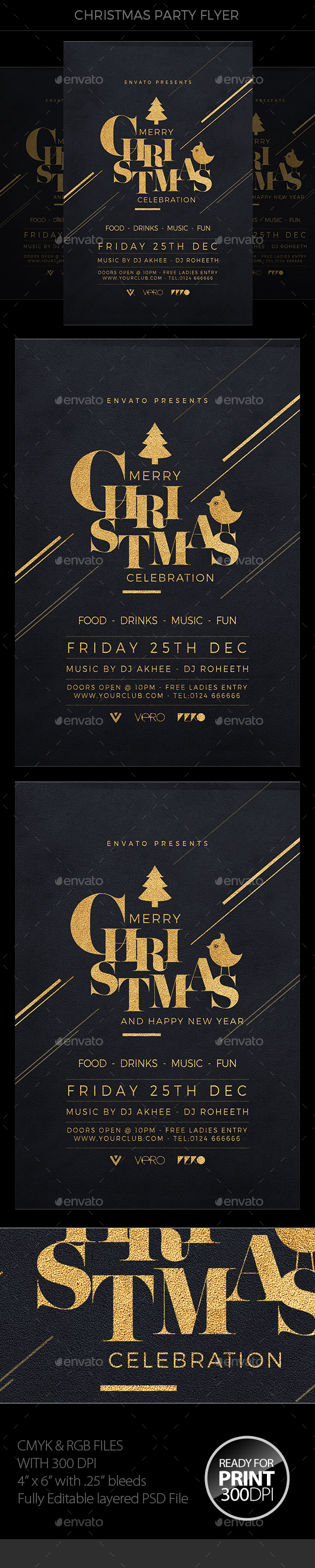 Christmas Flyer - Clubs & Parties Events