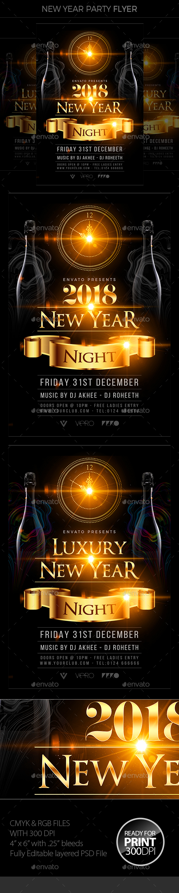 GraphicRiver New Year Party Flyer 20897526