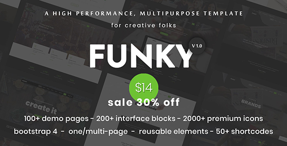 ThemeForest Funky Professional Creative Multi-Purpose Template 20771586 ThemeForest Funky Professional Creative Multi-Purpose Template 20771586