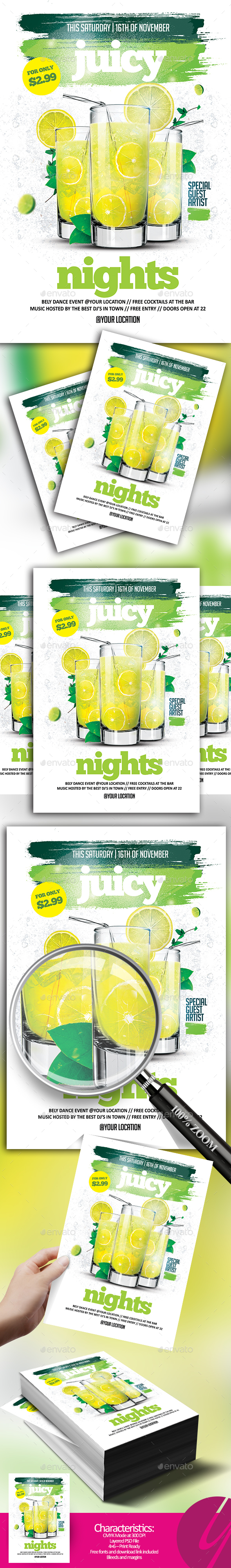 Juicy Nights - Events Flyers