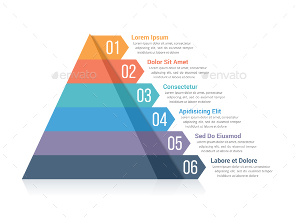 GraphicRiver Pyramid with Six Elements 20898502 GraphicRiver Pyramid with Six Elements 20898502