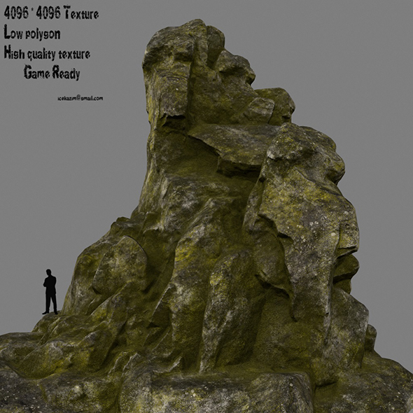mossy rocks - 3Docean 20898681