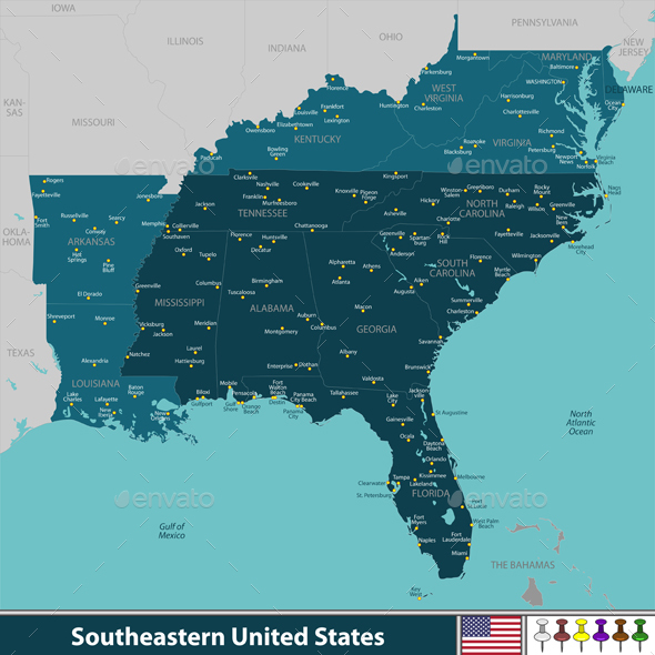 Southeastern United States - Travel Conceptual