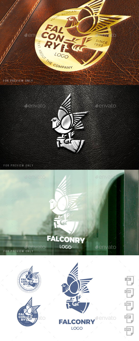 Falconry Logo Template - Animals Logo Templates