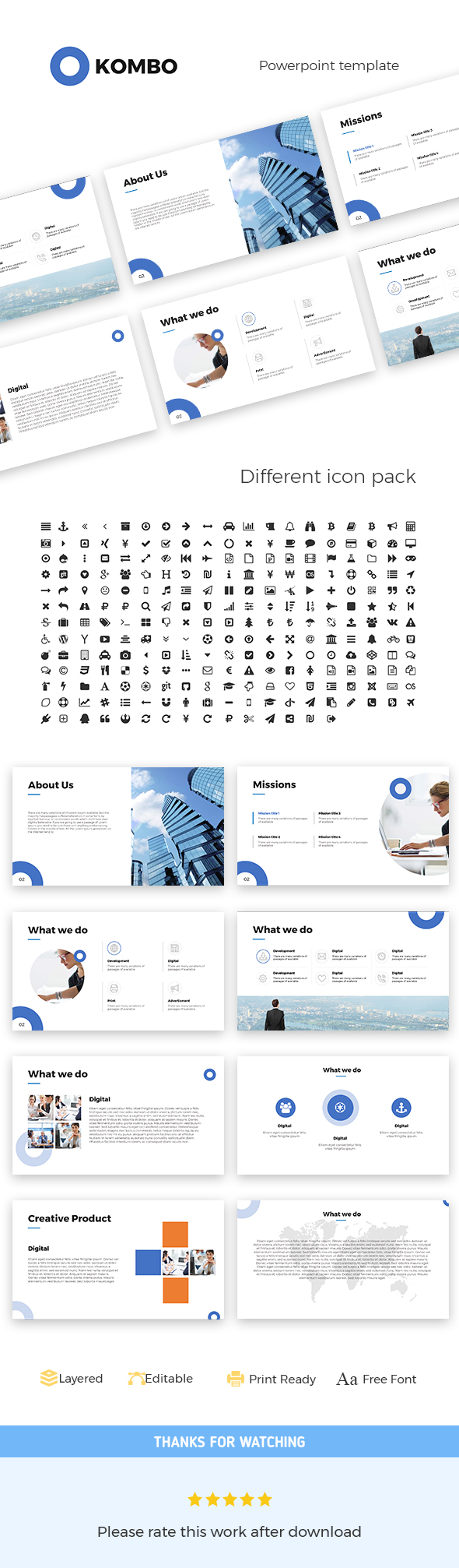 GraphicRiver Kombo Powerpoint Template 20899630