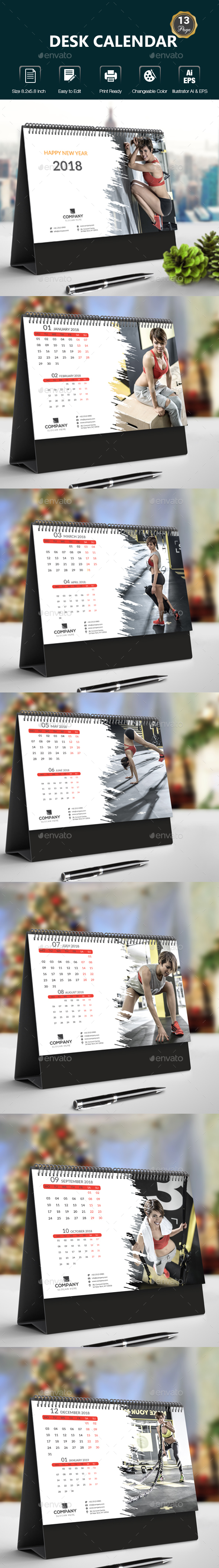 GraphicRiver Desk Calendar 20899651 GraphicRiver Desk Calendar 20899651