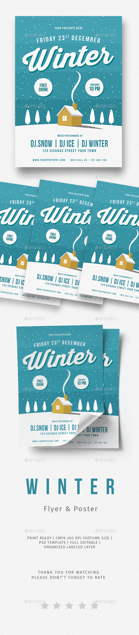 GraphicRiver Winter Flyer 20899762 GraphicRiver Winter Flyer 20899762