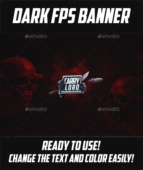 Youtube FPS Banner PSD Template - YouTube Social Media