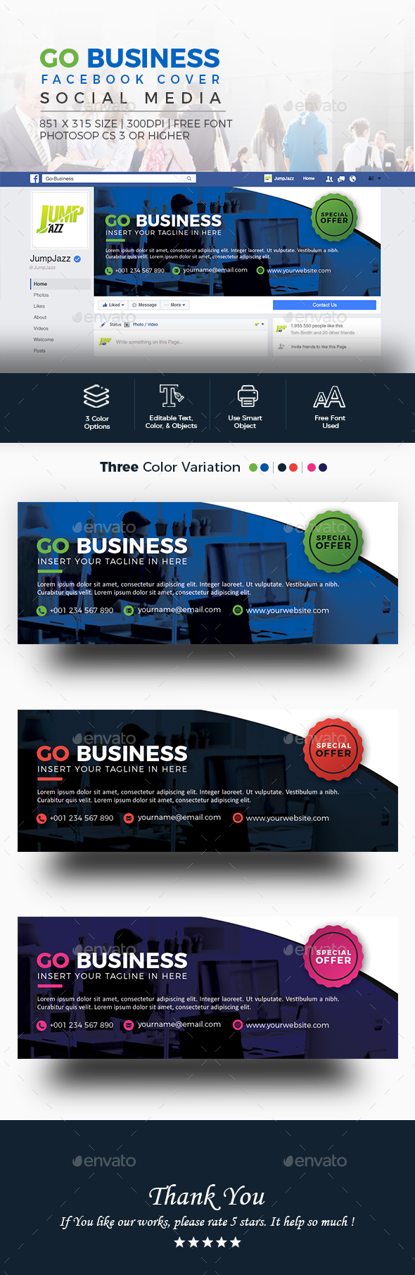 GraphicRiver Go Business Facebook Cover 20900904 GraphicRiver Go Business Facebook Cover 20900904