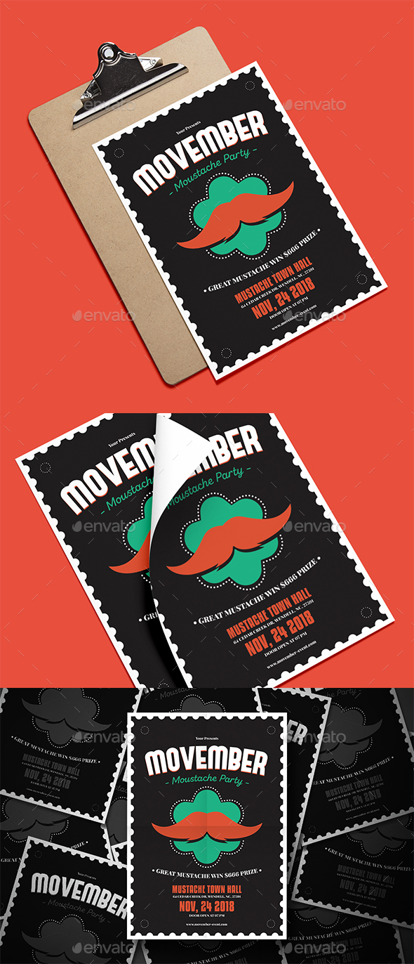 GraphicRiver Movember Event Flyer 20901014