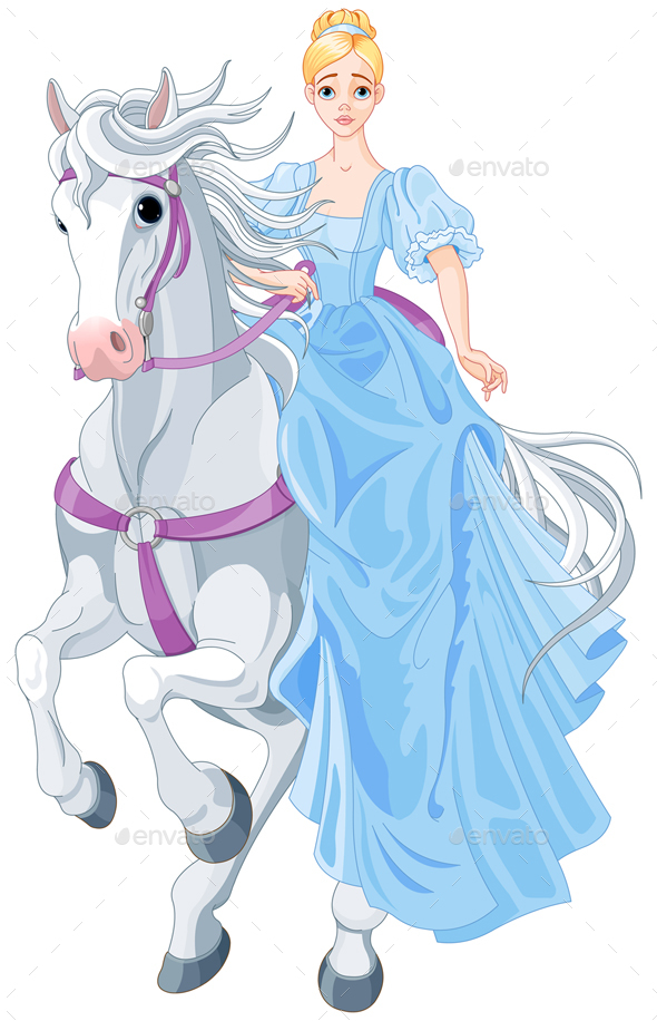 GraphicRiver The Princess Is Riding a Horse 20901050