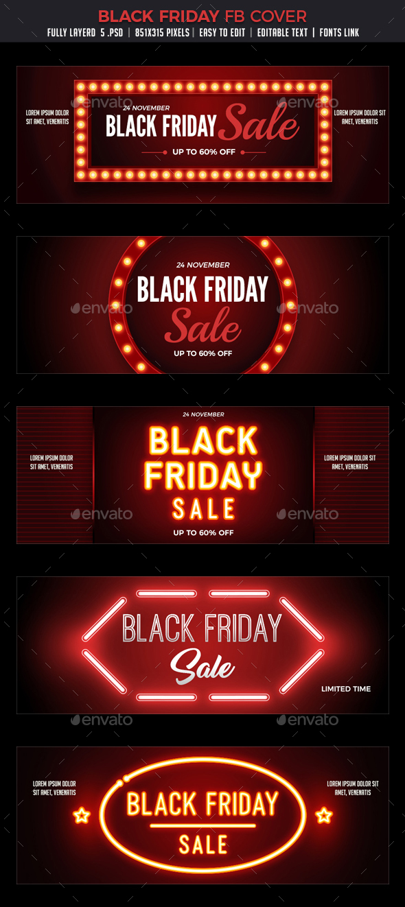 Black Friday Facebook Cover