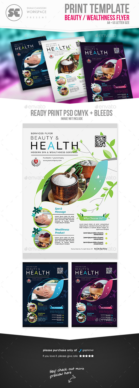 GraphicRiver Beauty Spa Flyer 20901883 GraphicRiver Beauty Spa Flyer 20901883